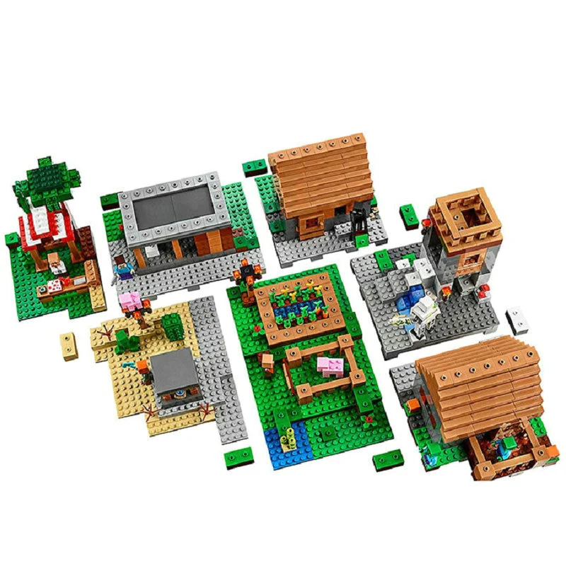 1600pcs Bela 10531 Minecraft The Village - Image 3