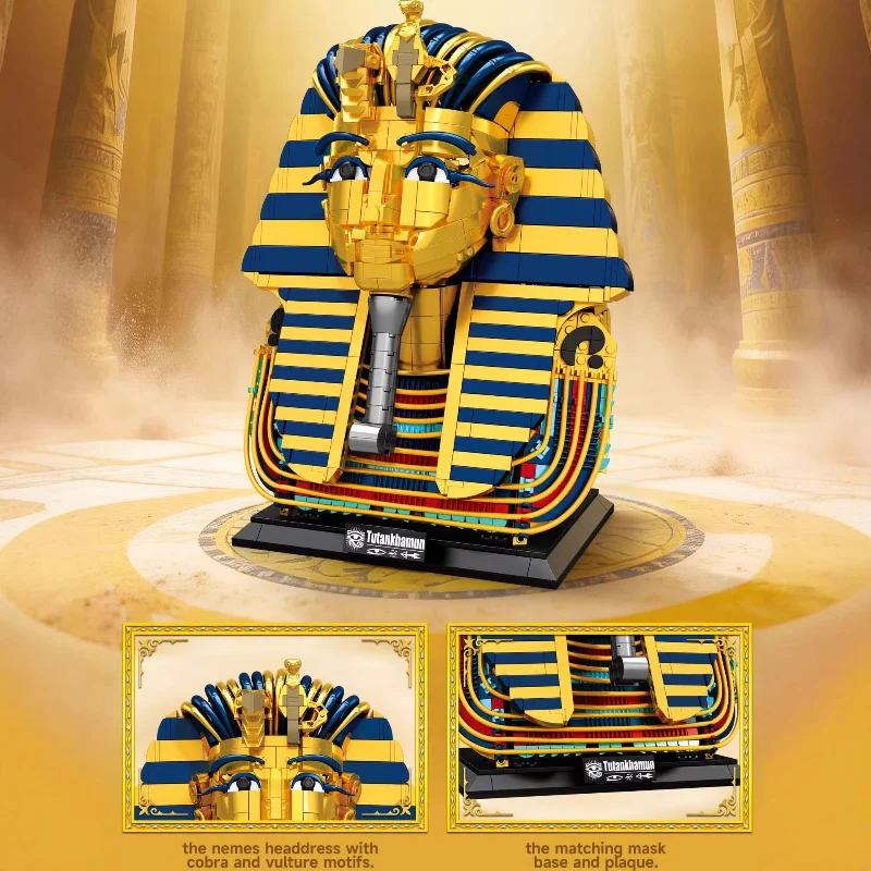 1603PCS DK Egyptian Golden Mask - Image 3