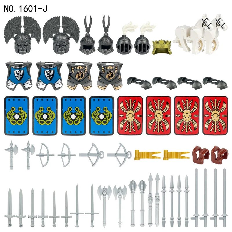 1604A-E 1601-I-A 1601-I-B 1601-J 76419 Medieval Carriage Weapon Kit minifigure - Image 10