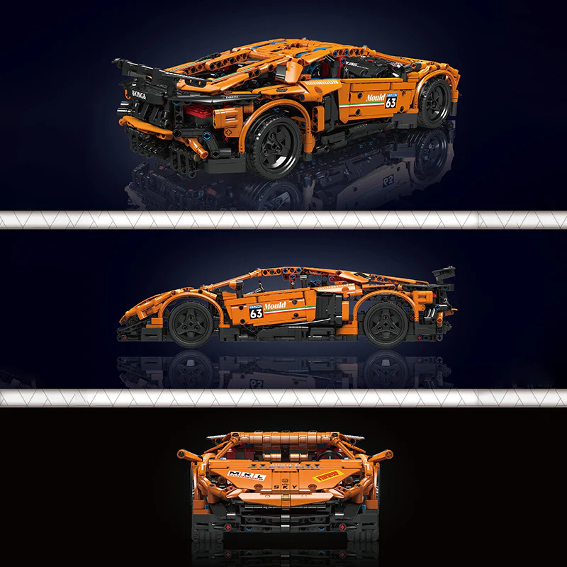 1608pcs Mouldking 13177 NO.LINBAOGINNI AVENTADOR SVJ 1:10 dynamic version - Image 3