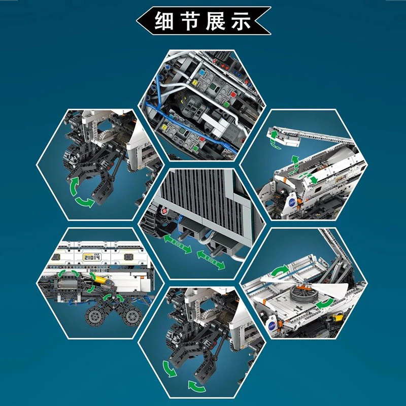 1608PCS Mould king 21014 Mars Explorer - Image 4