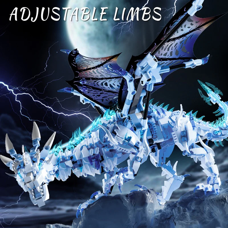 1646pcs MJi 13093 The Dark Ice Dragon - Image 2