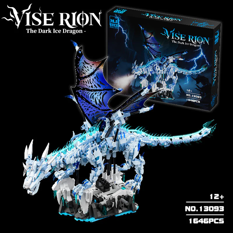 1646pcs MJi 13093 The Dark Ice Dragon - Image 4