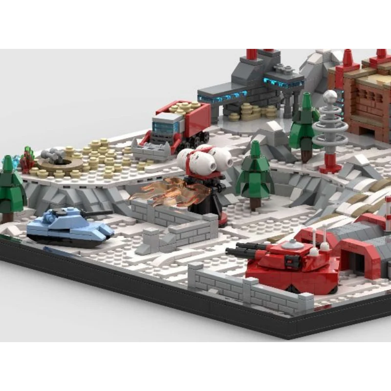 (Gobricks version) 1646pcs MOC Command Conquer Red Alert Soviet Base LEGO Compatible - Image 3