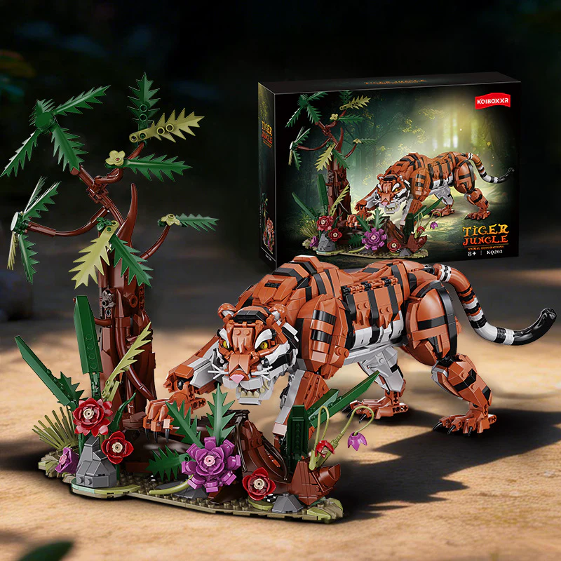 1650pcs KQIBOXXR KQ203 Majestic Jungle Tiger - Image 2