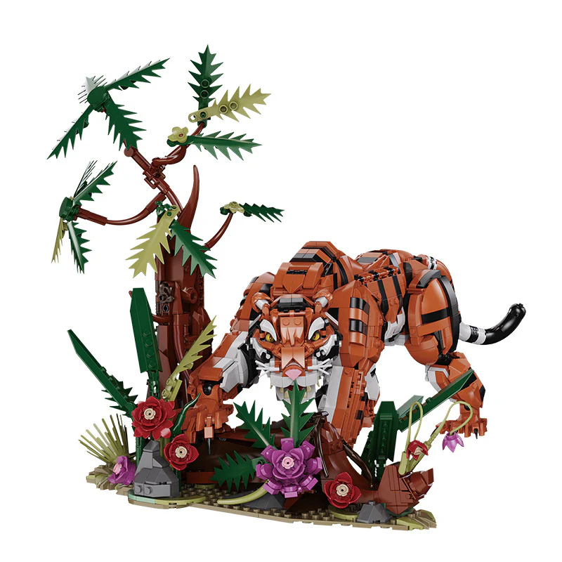 1650pcs KQIBOXXR KQ203 Majestic Jungle Tiger - Image 4