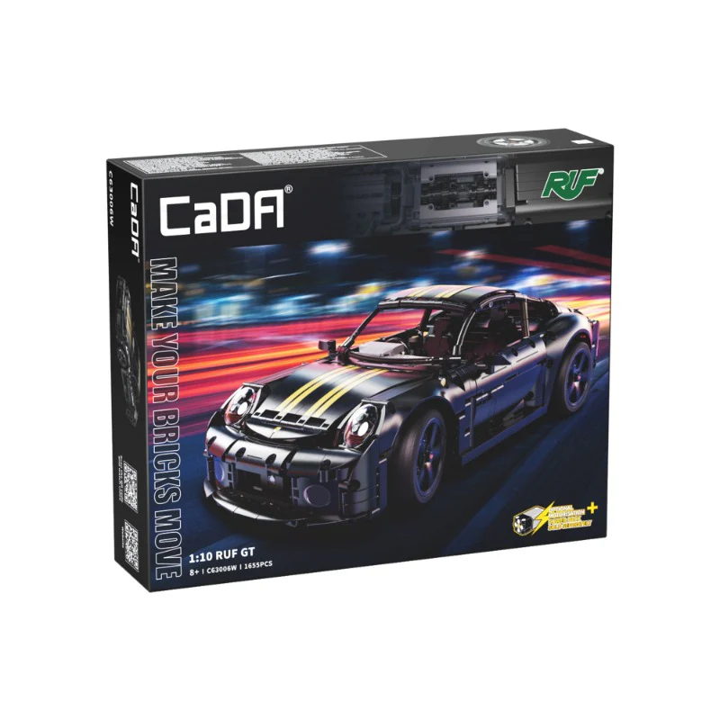 1655pcs CADA C63006  RUF GT 2019 RC Sports Car 1:10 - Image 5