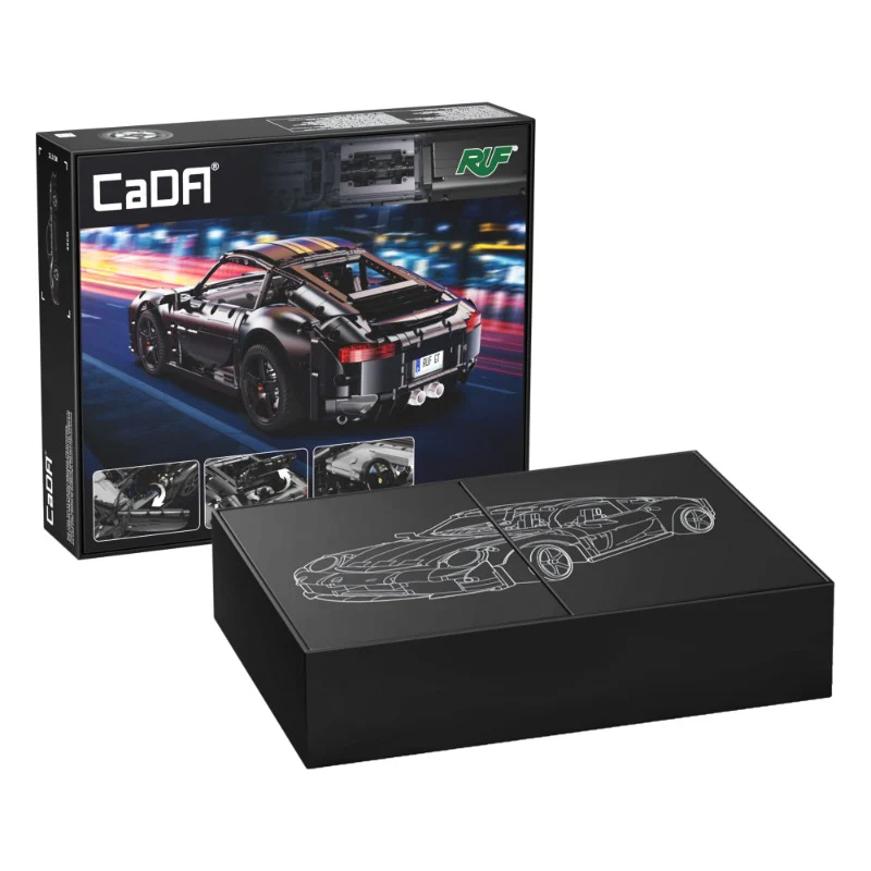 1655pcs CADA C63006  RUF GT 2019 RC Sports Car 1:10 - Image 6
