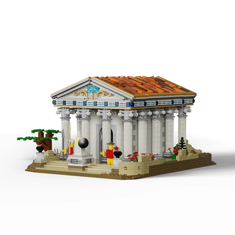 1663pcs MOC Ancient Greek Temple/Roman temple - Image 2