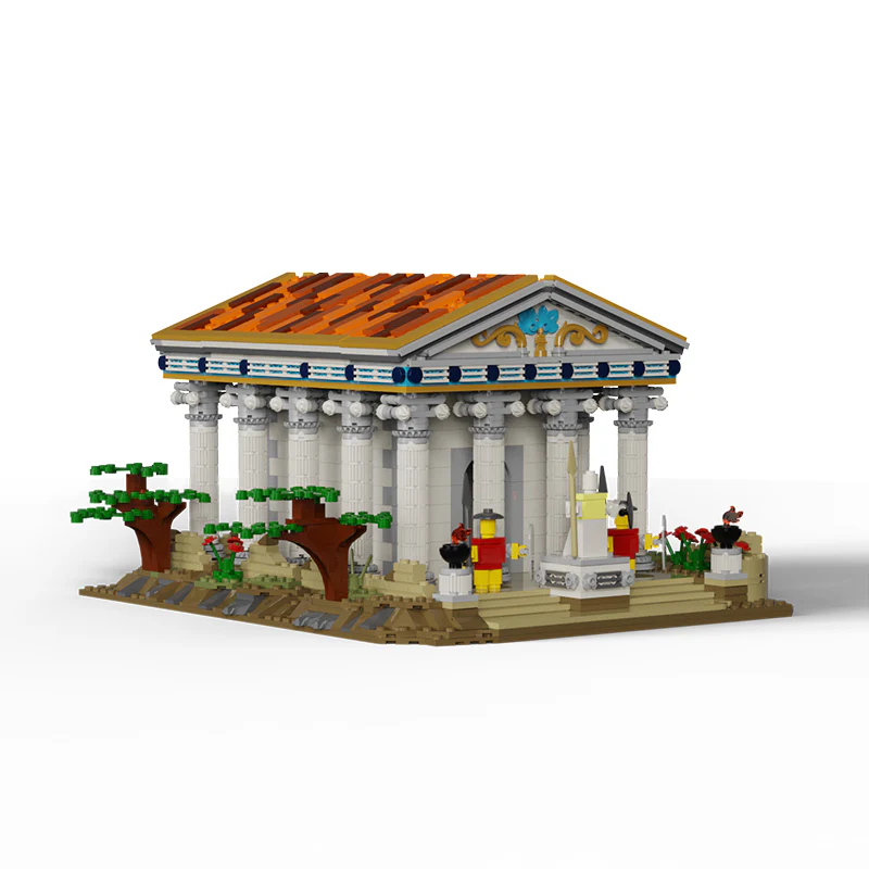 1663pcs MOC Ancient Greek Temple/Roman temple - Image 3