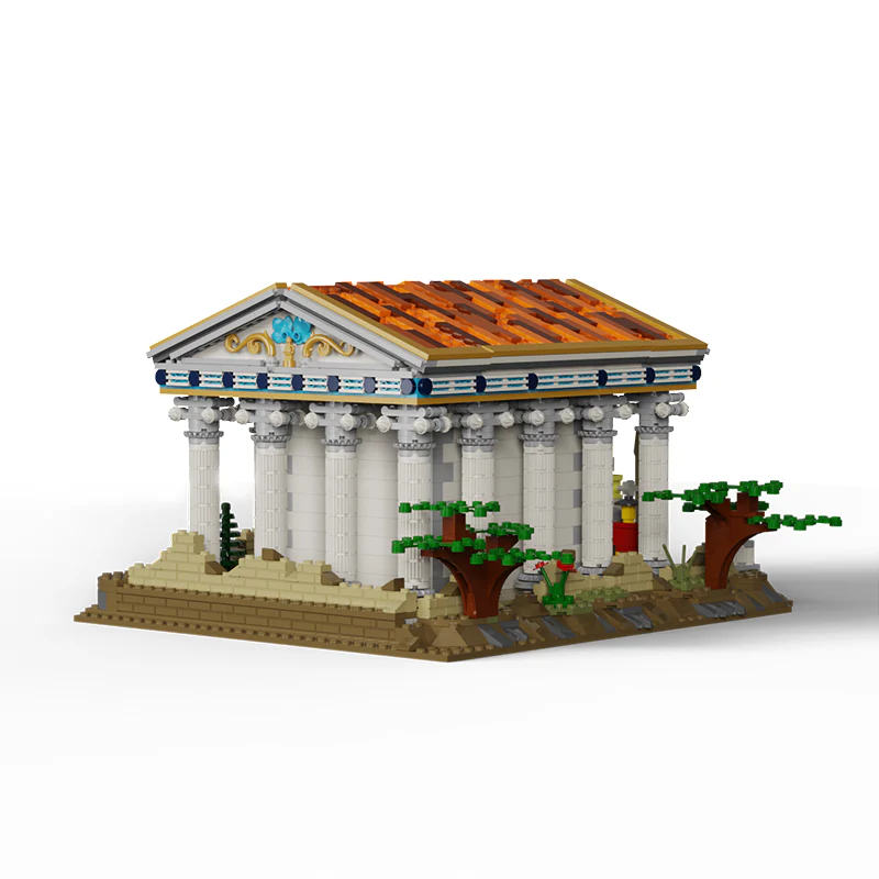 1663pcs MOC Ancient Greek Temple/Roman temple - Image 4