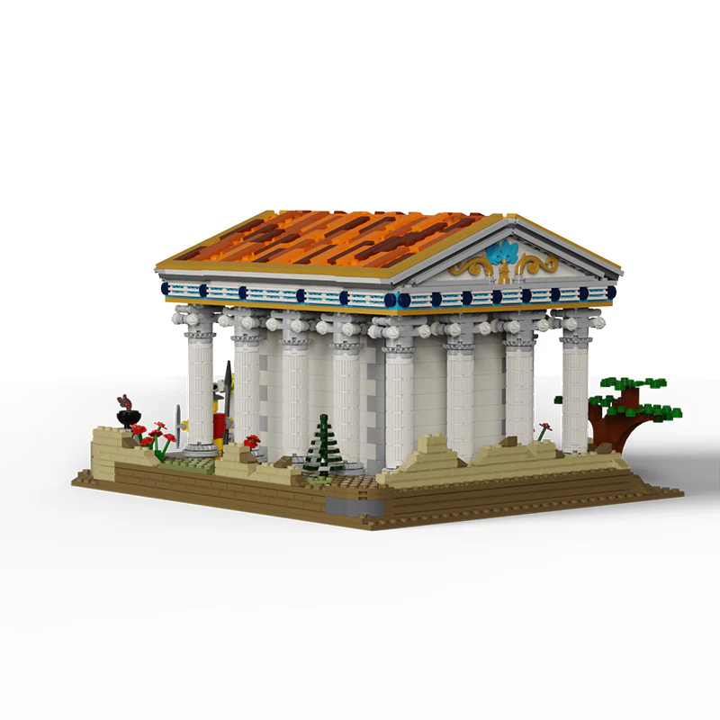 1663pcs MOC Ancient Greek Temple/Roman temple - Image 5