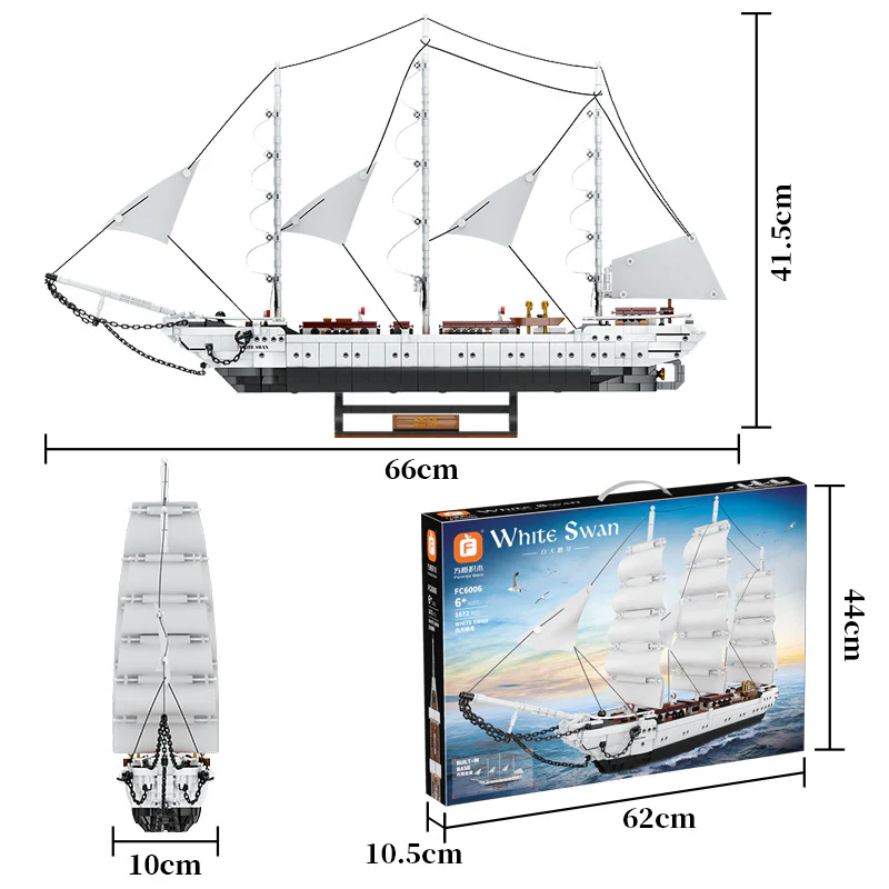 1672 PCS FC6006 White Swan - Image 6