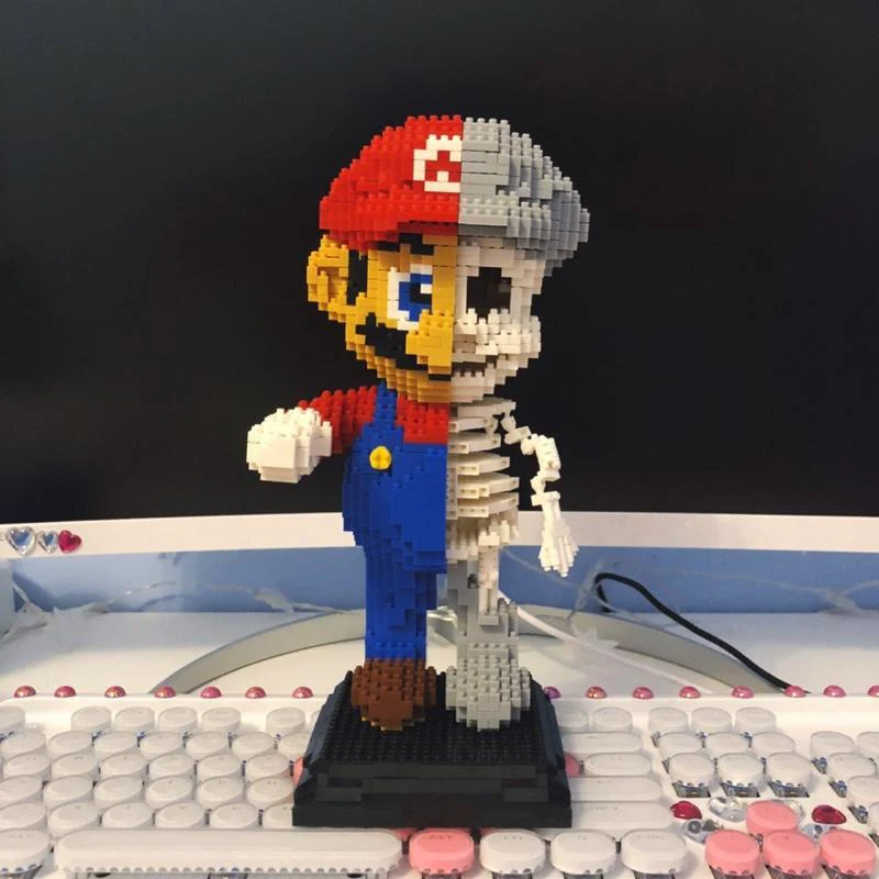 1686pcs ZRK 7807 Dissection Skeleton Super Mario Creator Magic Diamond Blocks - Image 3
