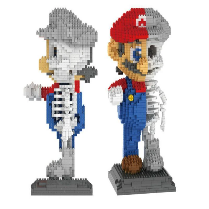 1686pcs ZRK 7807 Dissection Skeleton Super Mario Creator Magic Diamond Blocks - Image 4