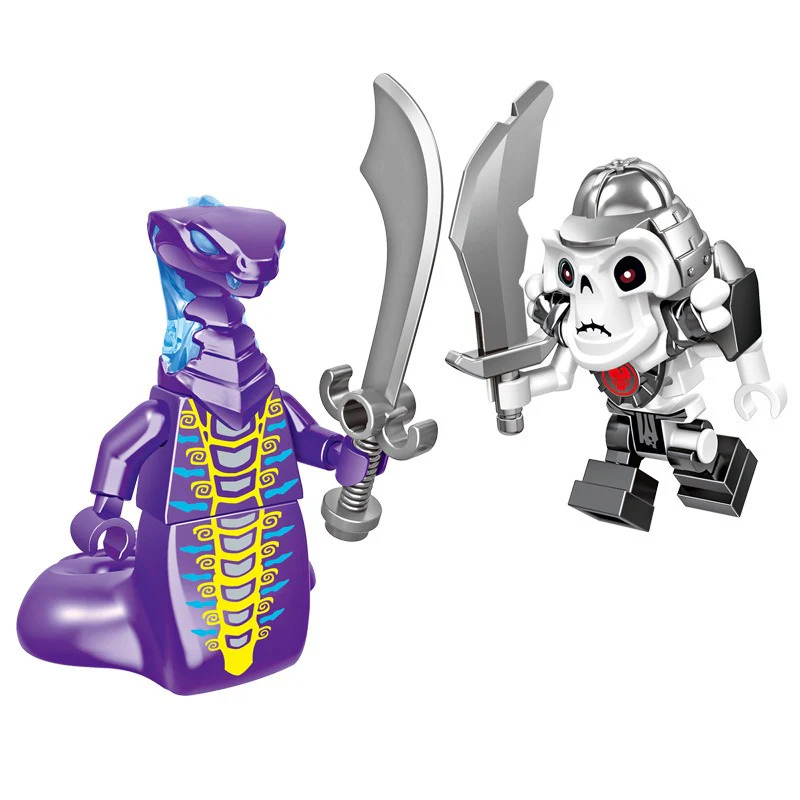 16pcs 61038 Phantom Ninja Wars Snake Monsters Minifigures - Image 4