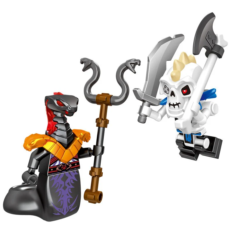 16pcs 61038 Phantom Ninja Wars Snake Monsters Minifigures - Image 5