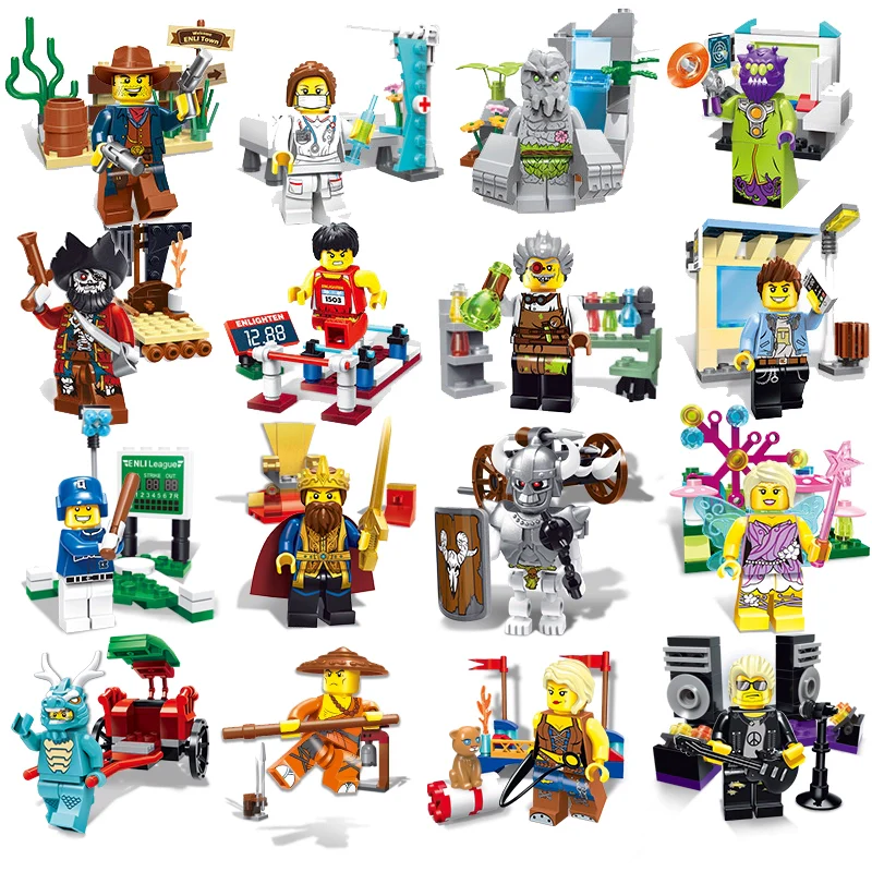 16pcs ENLIGHTEN minifigures - Image 5