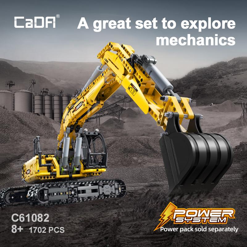 1702PCS CADA C61082 Fully Functional Excavator - Image 5