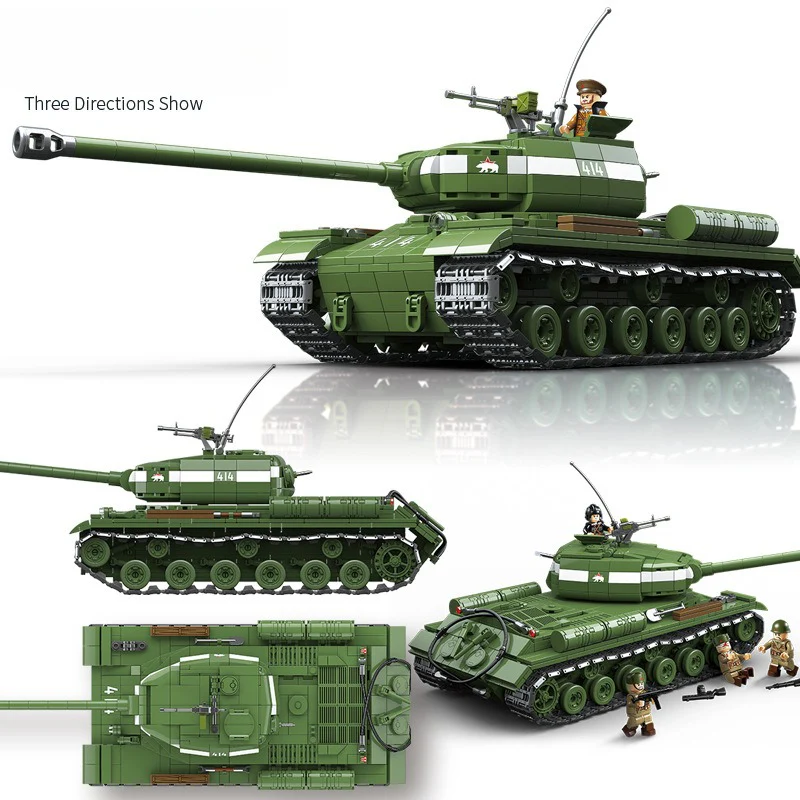 1703pcs QUANGUAN 100249 IS-2 HEAVY TANK MODEL 1944 - Image 2