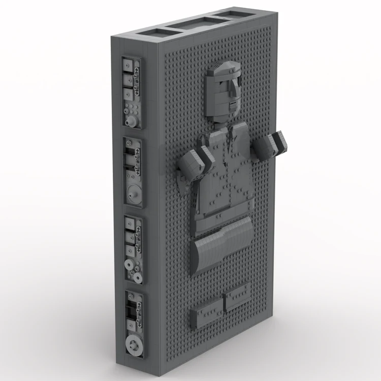 1717PCS MOC-94303 HanSolo in Carbonite Mega Figure - Image 2