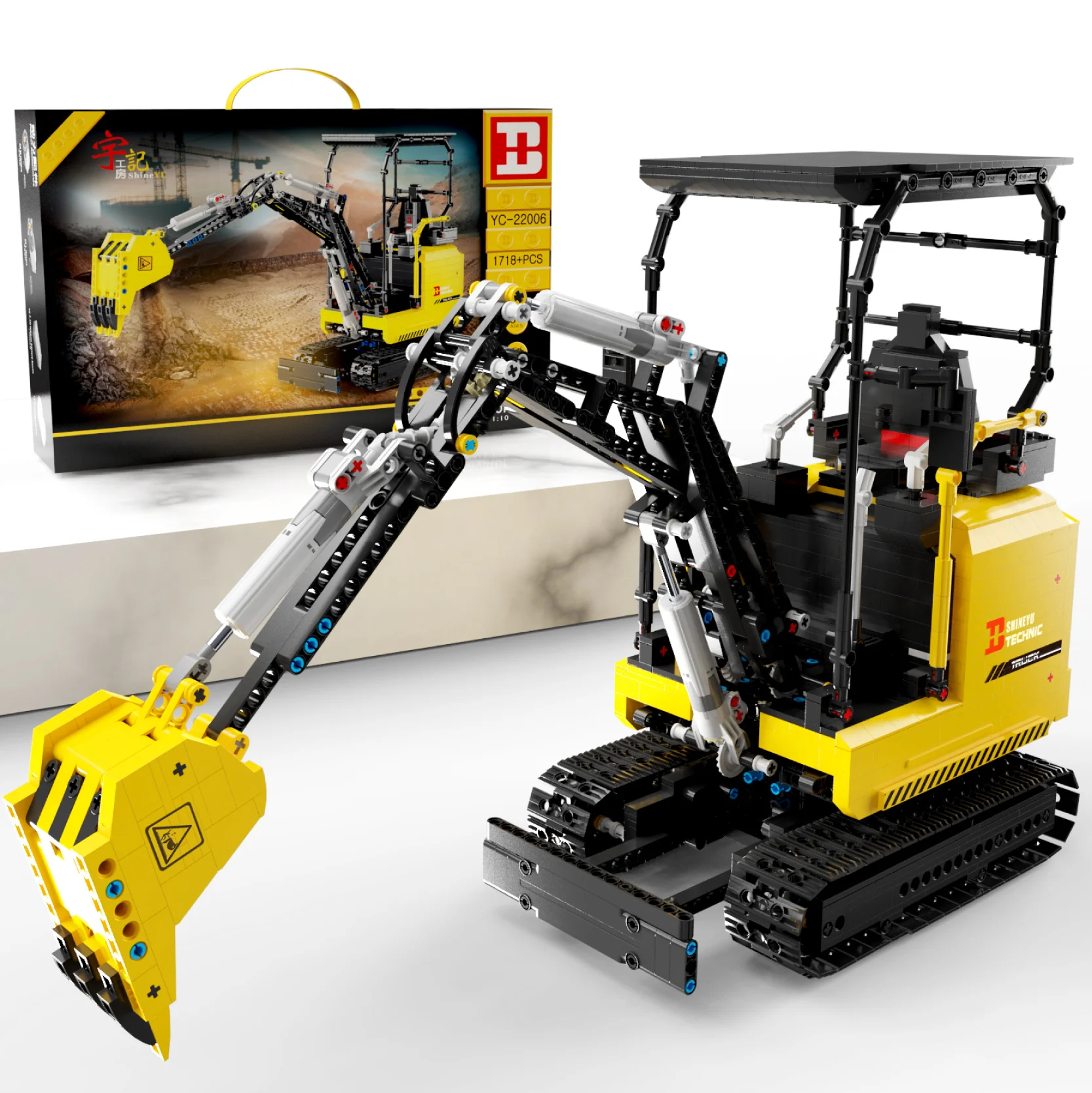 1718PCS YC-22006 Shine YU：Mini Excavator - Image 4