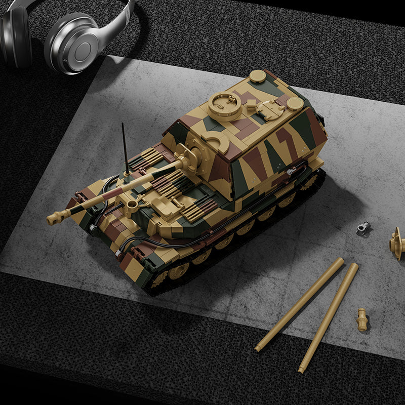 1750 pcs 12GO Elephant Heavy Tank Destroyer 1:28 - Image 5