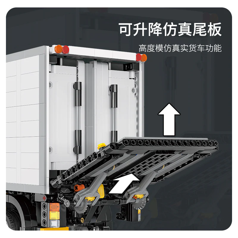 1755PCS HAPPY BUILD YC2201 Medium Truck With Tail Lift - Image 3