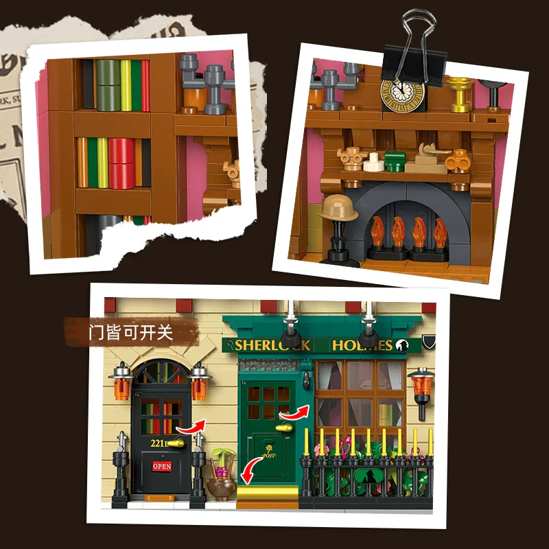 1755PCS JIESTAR Victorian Detective House [With Lighting Kit] - Image 5