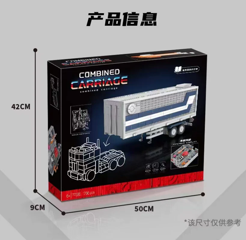 1766 Pcs 77036 Optimus Prime Truck Compartment - Image 5