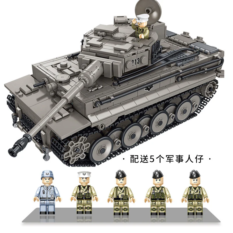 1776 PCS PANLOS 632015 Panzerkampfwagen VI Ausf. E Tiger I Heavy Tank - Image 3