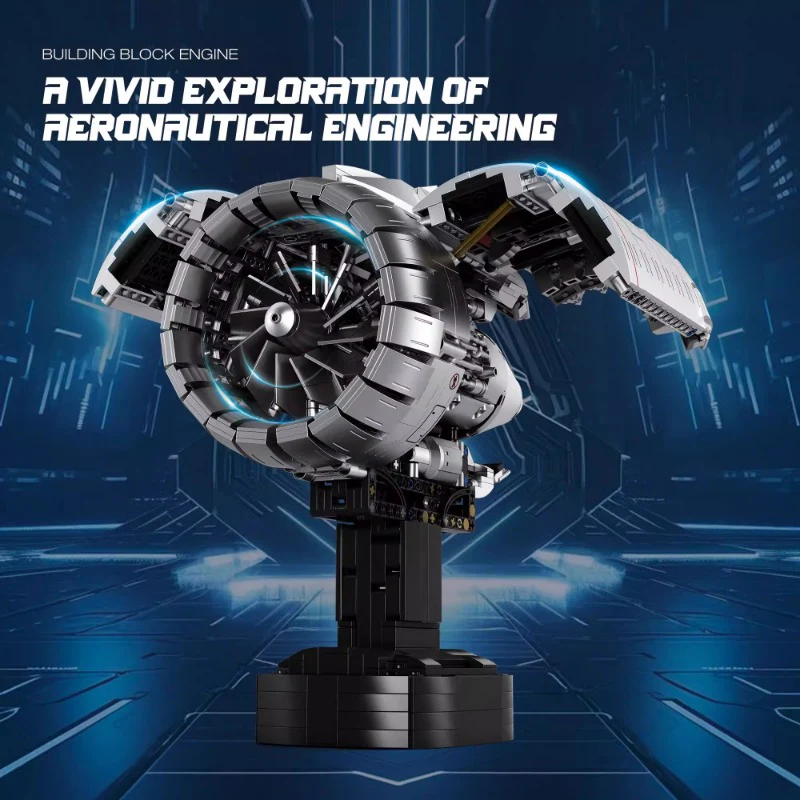 1786pcs Reobrix 33019 Aviation turbofan engine - Image 3