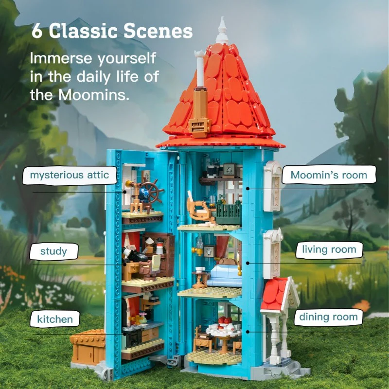 1800 pcs Pantasy 87201 Moomin House - Image 3