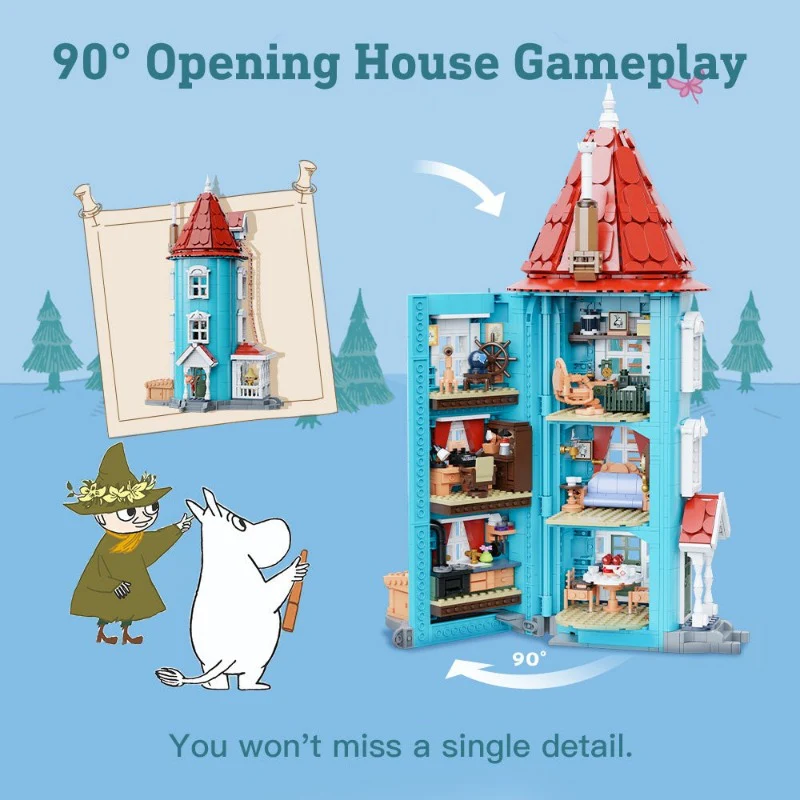 1800 pcs Pantasy 87201 Moomin House - Image 5