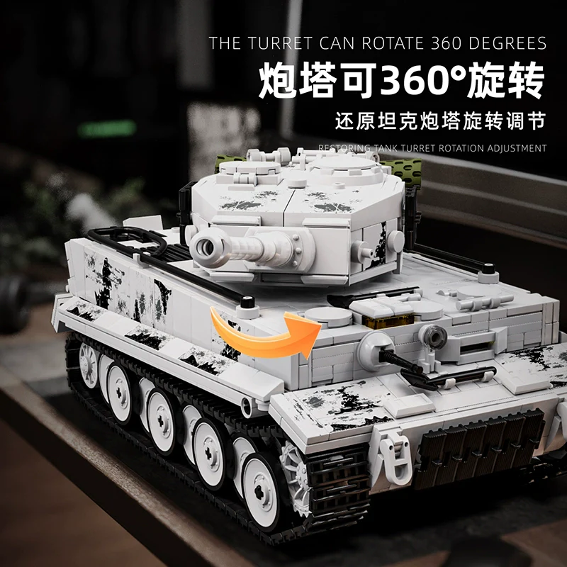 1802 pcs 12GO 97001 Tiger Heavy Tank - Image 3