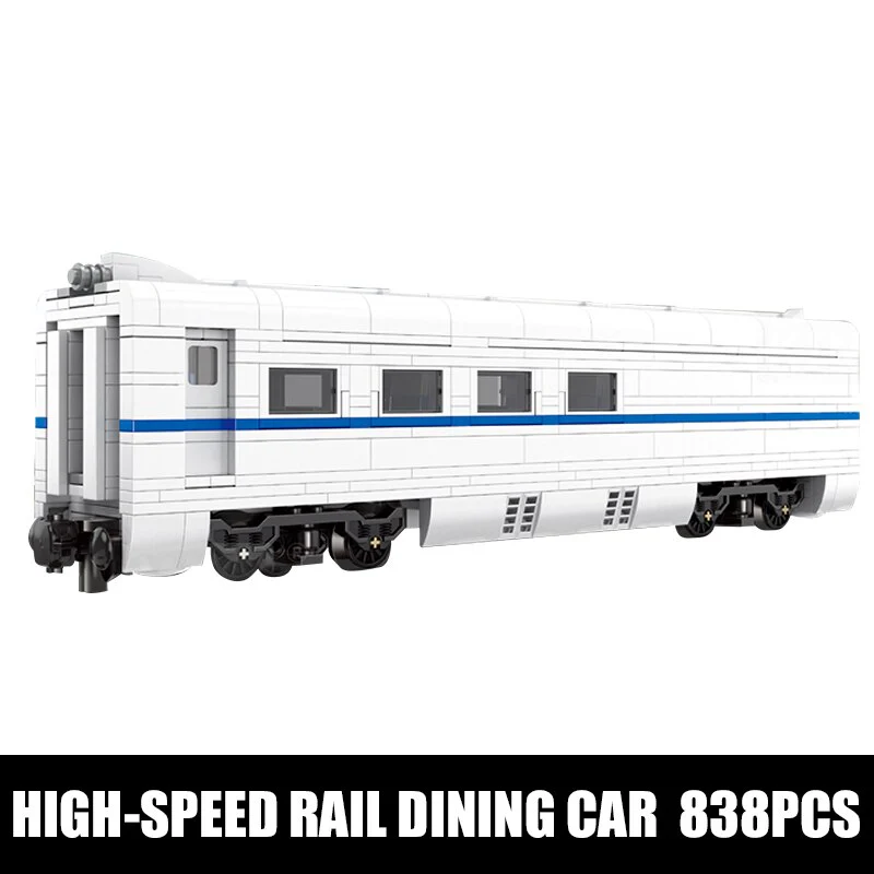 1808PCS Mould King12002 World Railway：CRH2 High-speed Train - Image 10