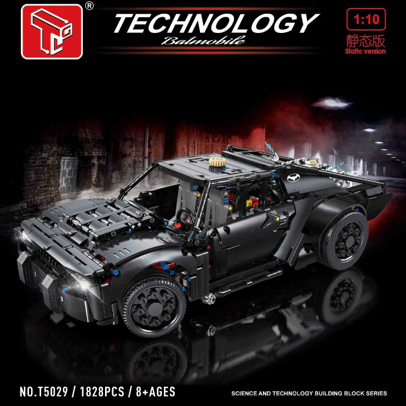 1828PCS T5029 Batmobile