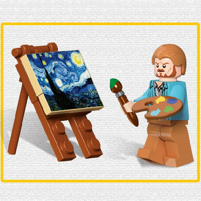 1830PCS DK3001 Vincent van Gogh: The Starry Night - Image 4