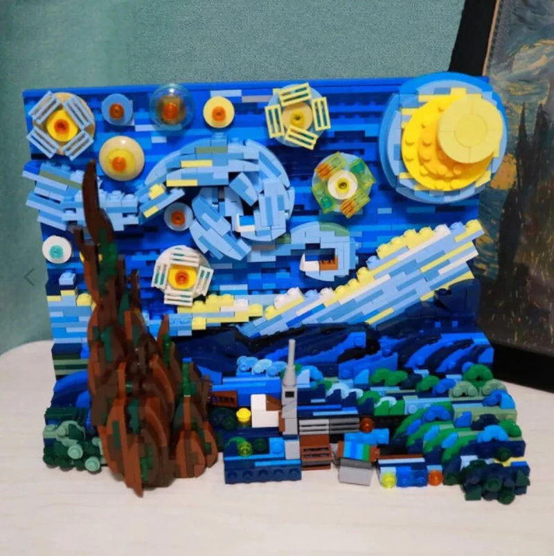 1830PCS DK3001 Vincent van Gogh: The Starry Night - Image 6