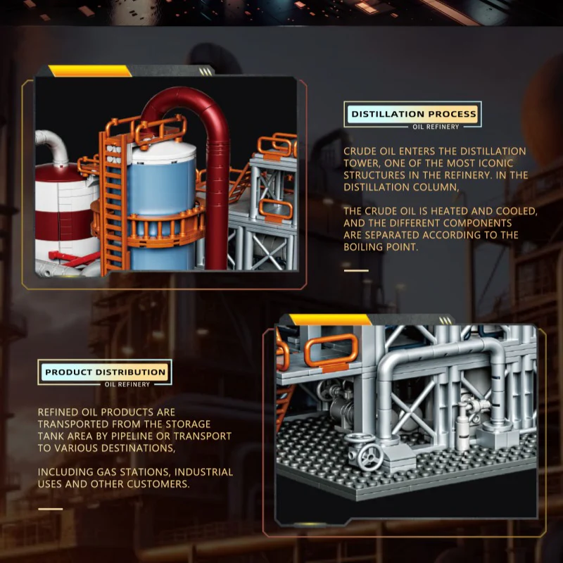 1831pcs BK 33200 Oil refinery - Image 3