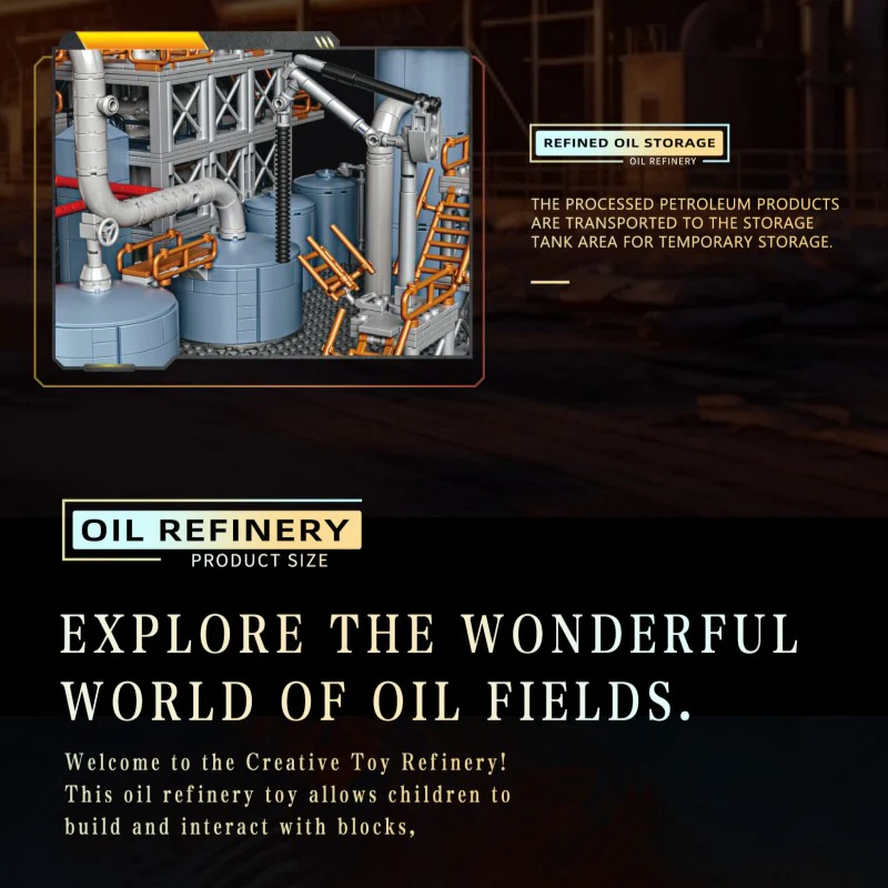 1831pcs BK 33200 Oil refinery - Image 4