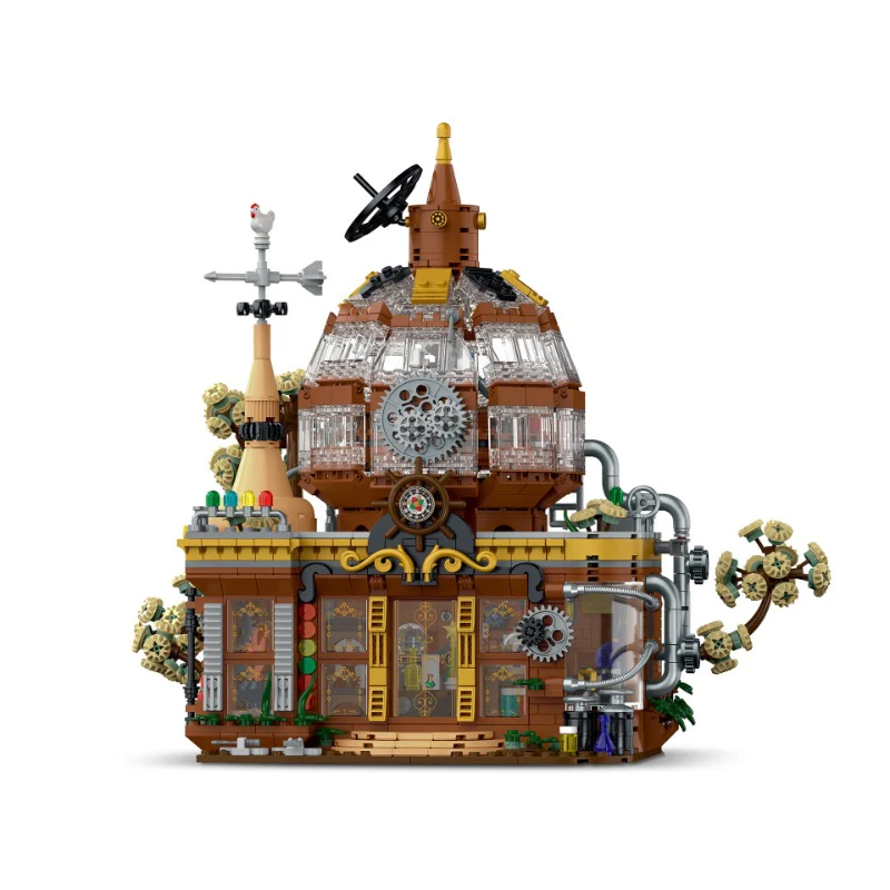 1842 pcs XMORK 020202 Steampunk Magic Shop Including LED - Image 4