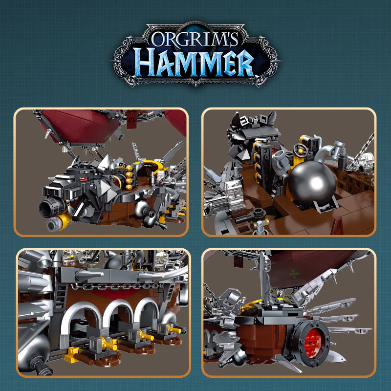 1855PCS 58036 JIE STAR Orgrim's Hammer ship - Image 4