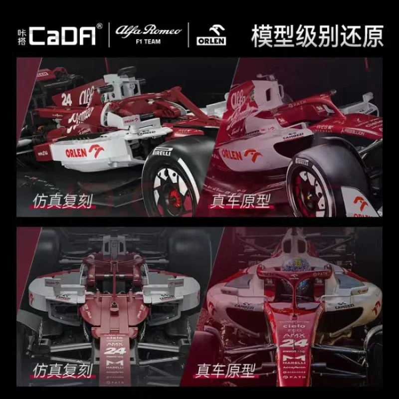 1868pcs CADA C64005 Alfa Romeo F1 Team ORLEN C42 2022 - Image 5