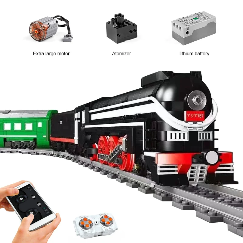 1873PCS MOULD KING 12005 SL7 Asia Express Train - Image 5