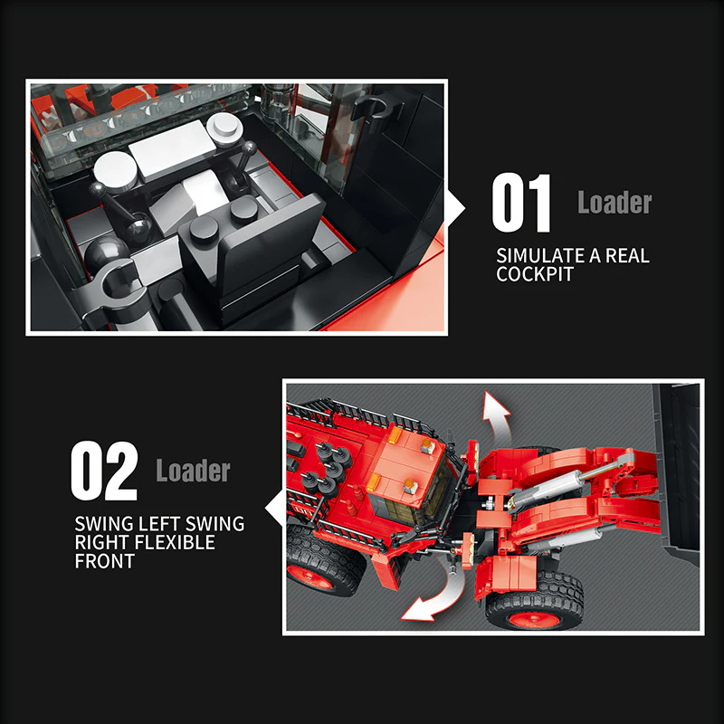 1876PCS Reobrix RB22009 Engineering Series Loader - Image 6