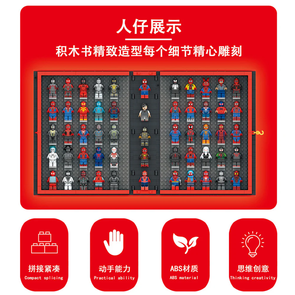 1888pcs 2461 SpiderMan book minifigure building block book - Image 2