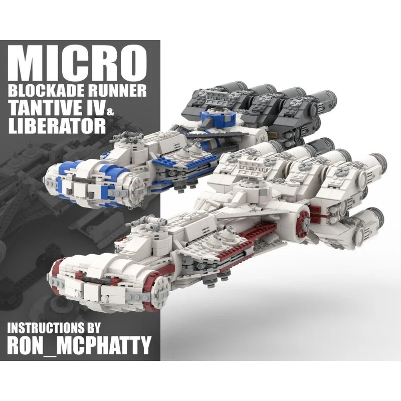 1903pcs MOC-73874 Micro Blockade Runners Tantive IV & Liberator - Image 2