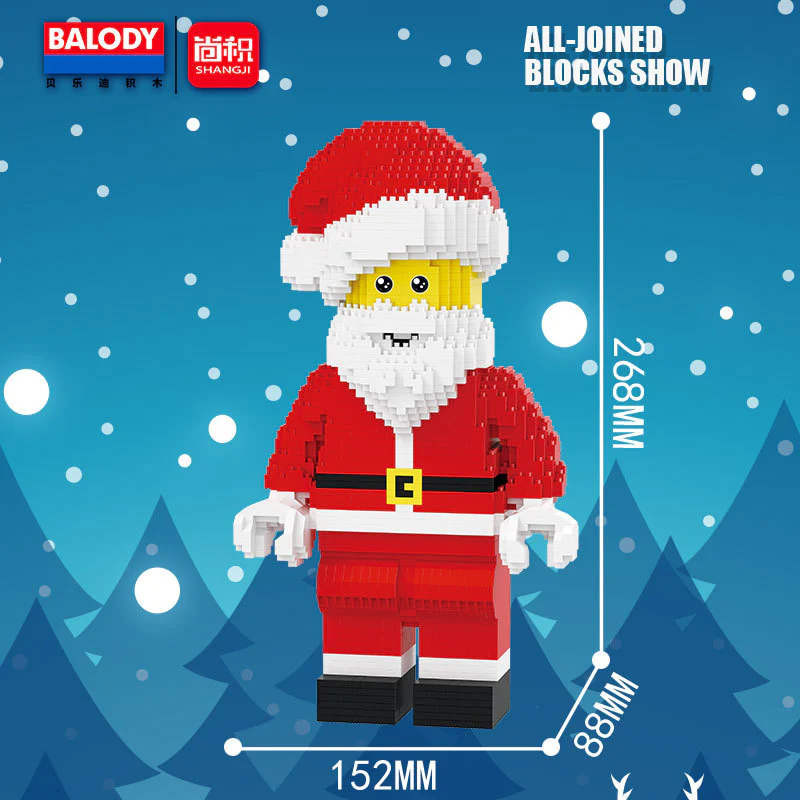 1910PCS Balody 16187 Santa Claus (MIni bricks) - Image 2