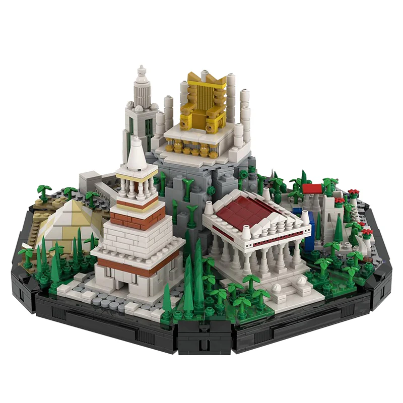 1919pcs MOC-139202,zeus statue,lego great pyramid of giza,hanging garden - Image 2